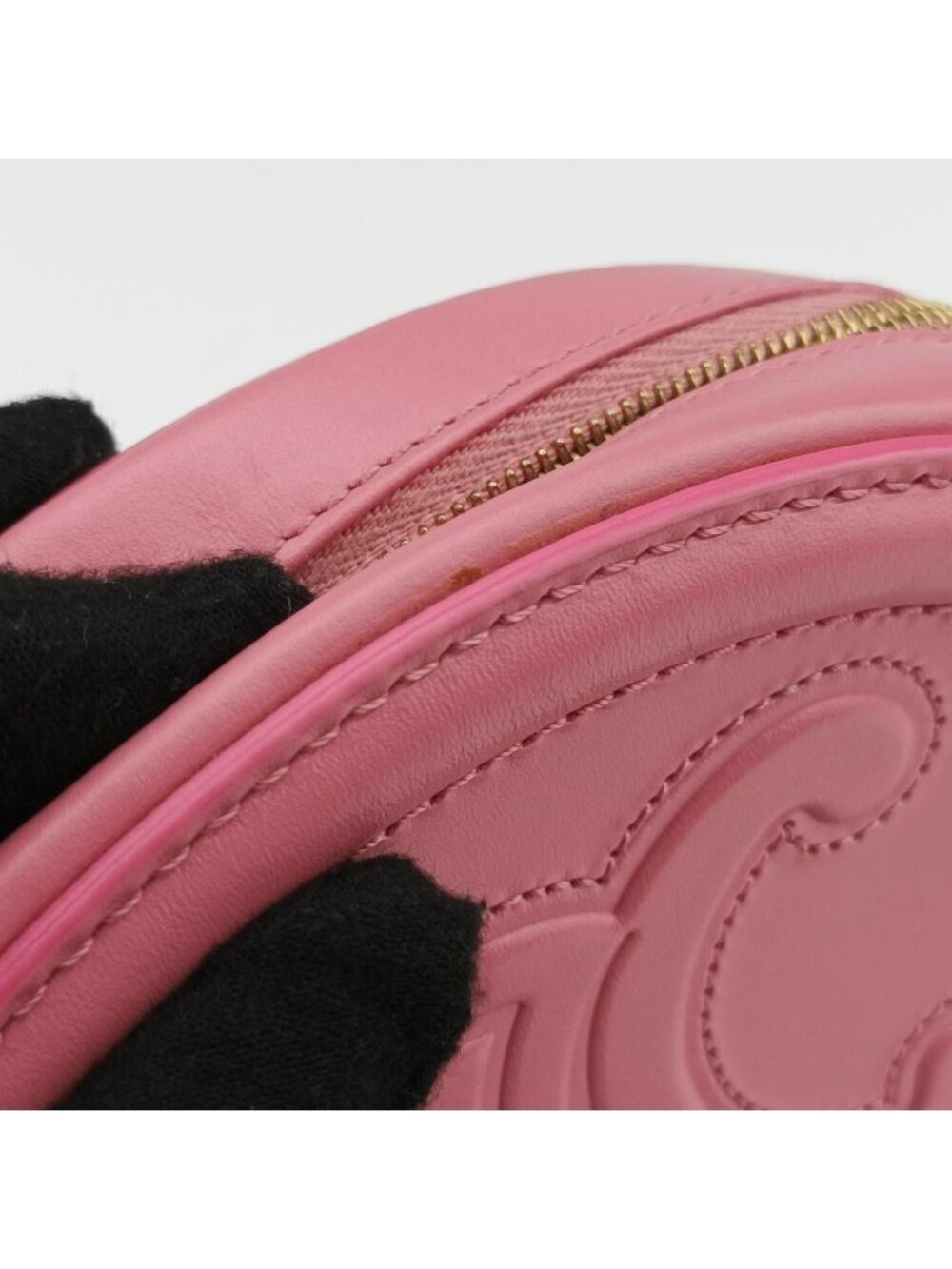★SOLD★ Celine Oval Pass Cuir Triomphe Pink Leather Messenger Bag - Picture 14 of 15